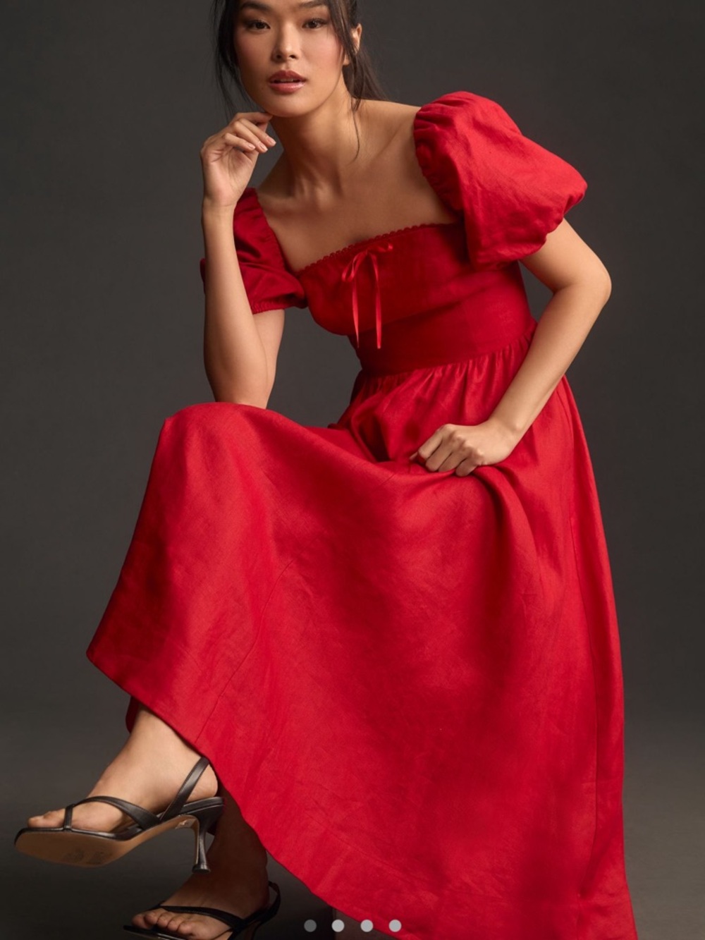 Reformation Marella Linen dress